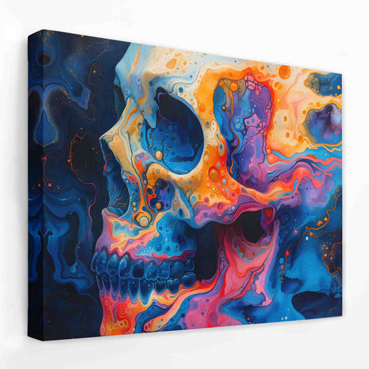Plasma Skull - Macabre Canvas Wall Art