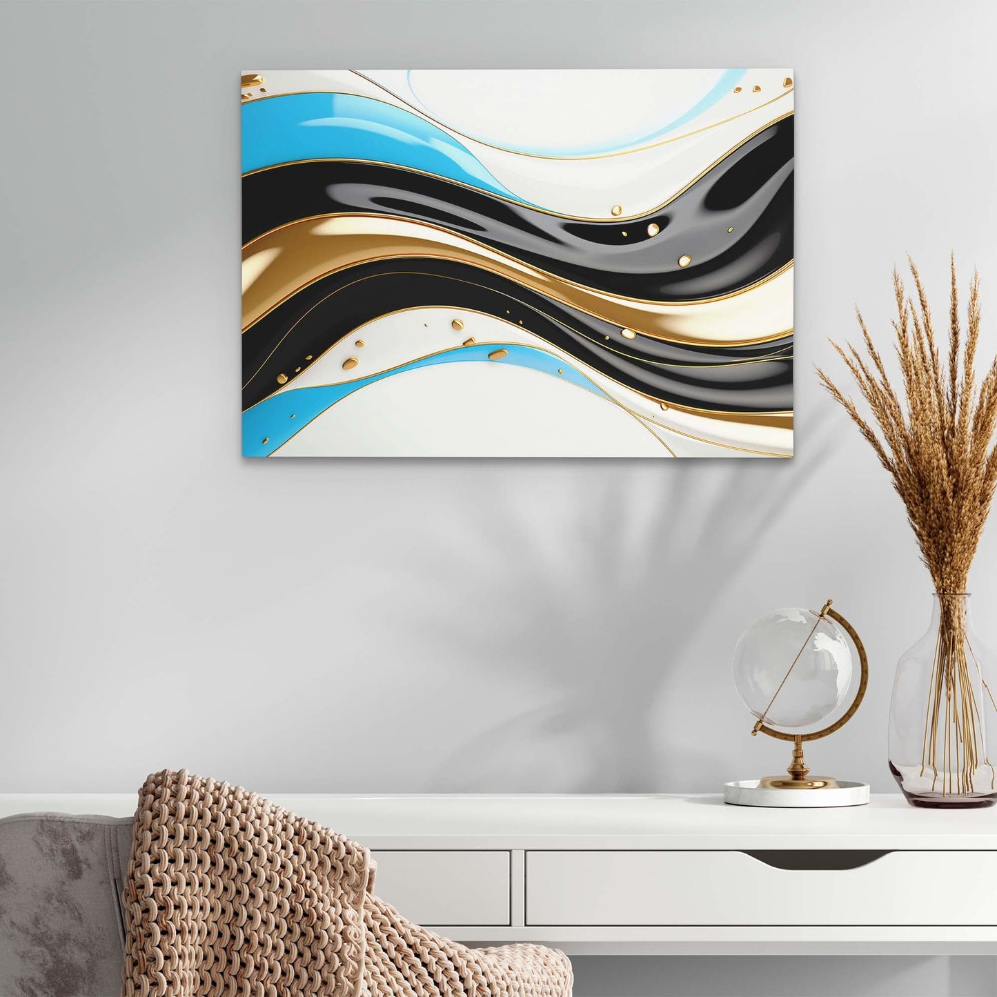 Platinum Glow - Luxury Wall Art
