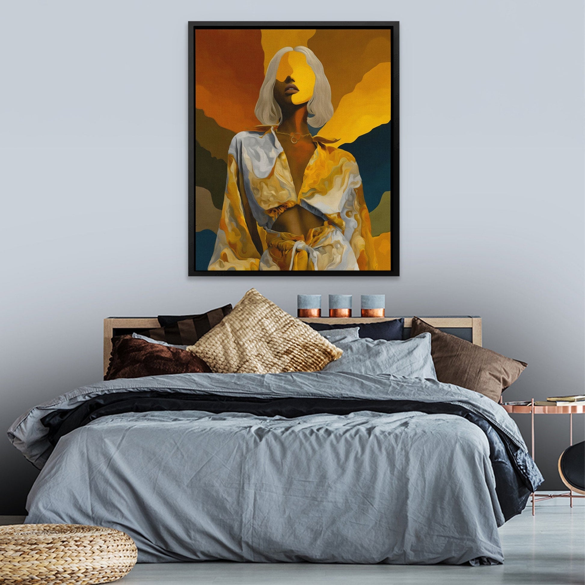 Platinum Reverie Portrait - Luxury Wall Art