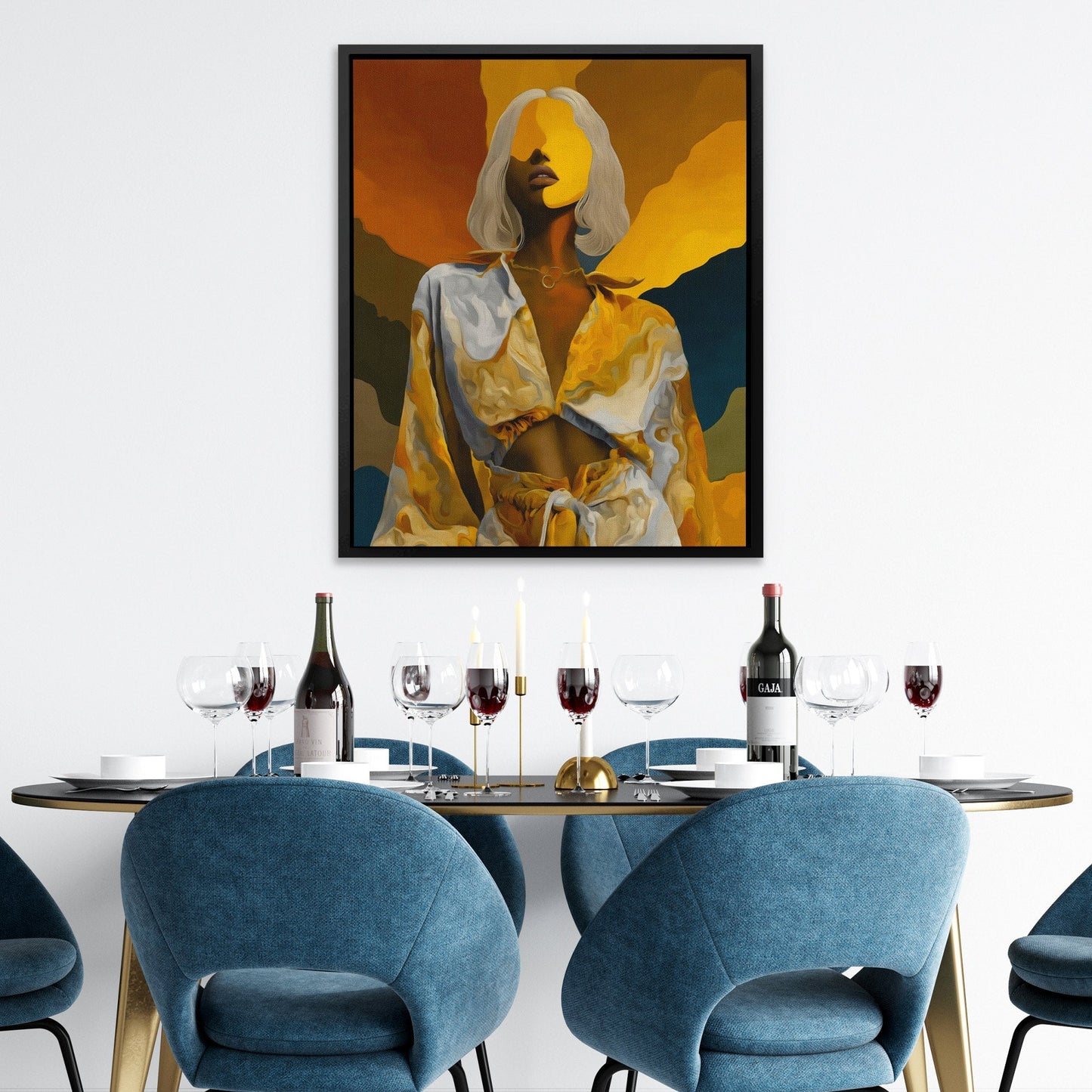 Platinum Reverie Portrait - Luxury Wall Art