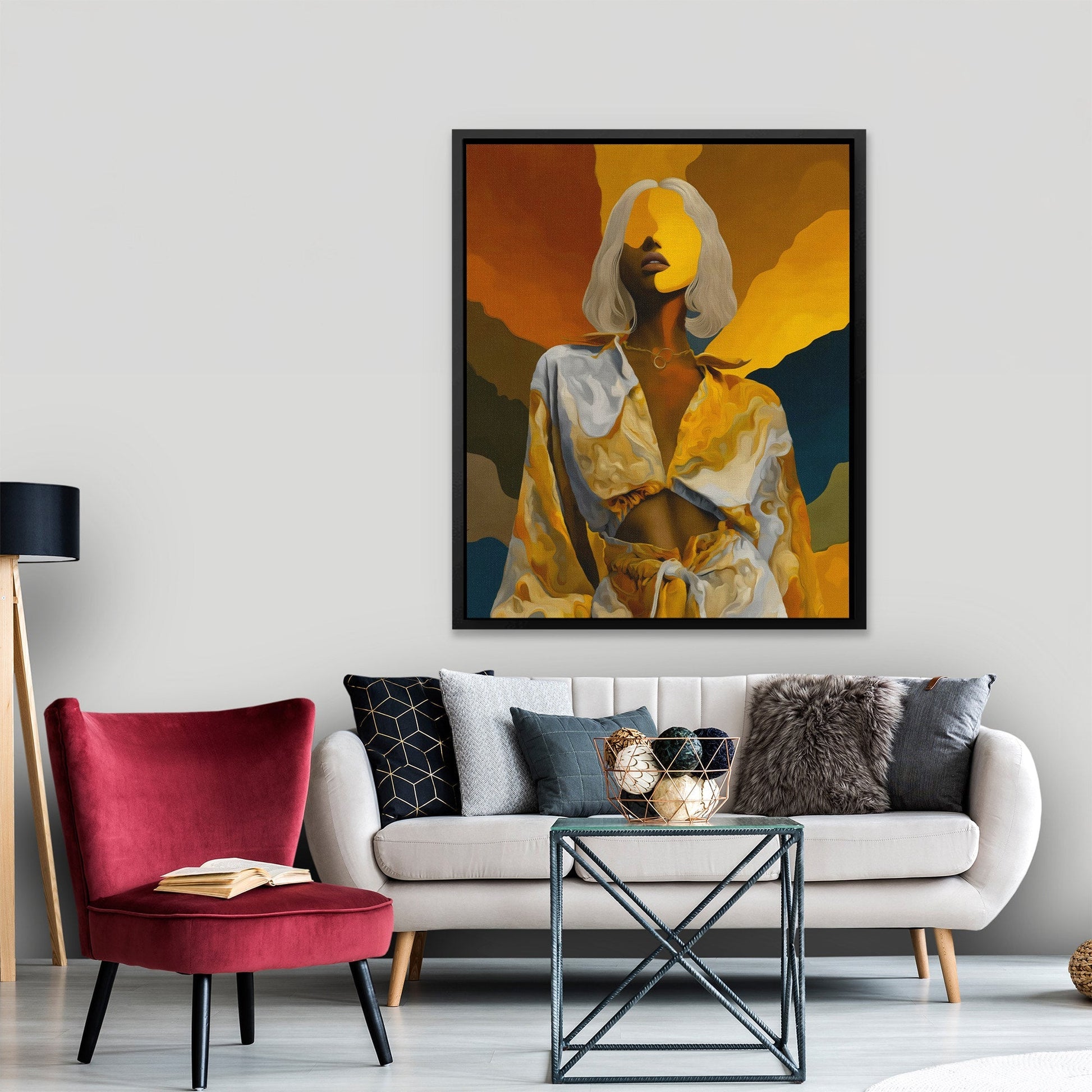 Platinum Reverie Portrait - Luxury Wall Art