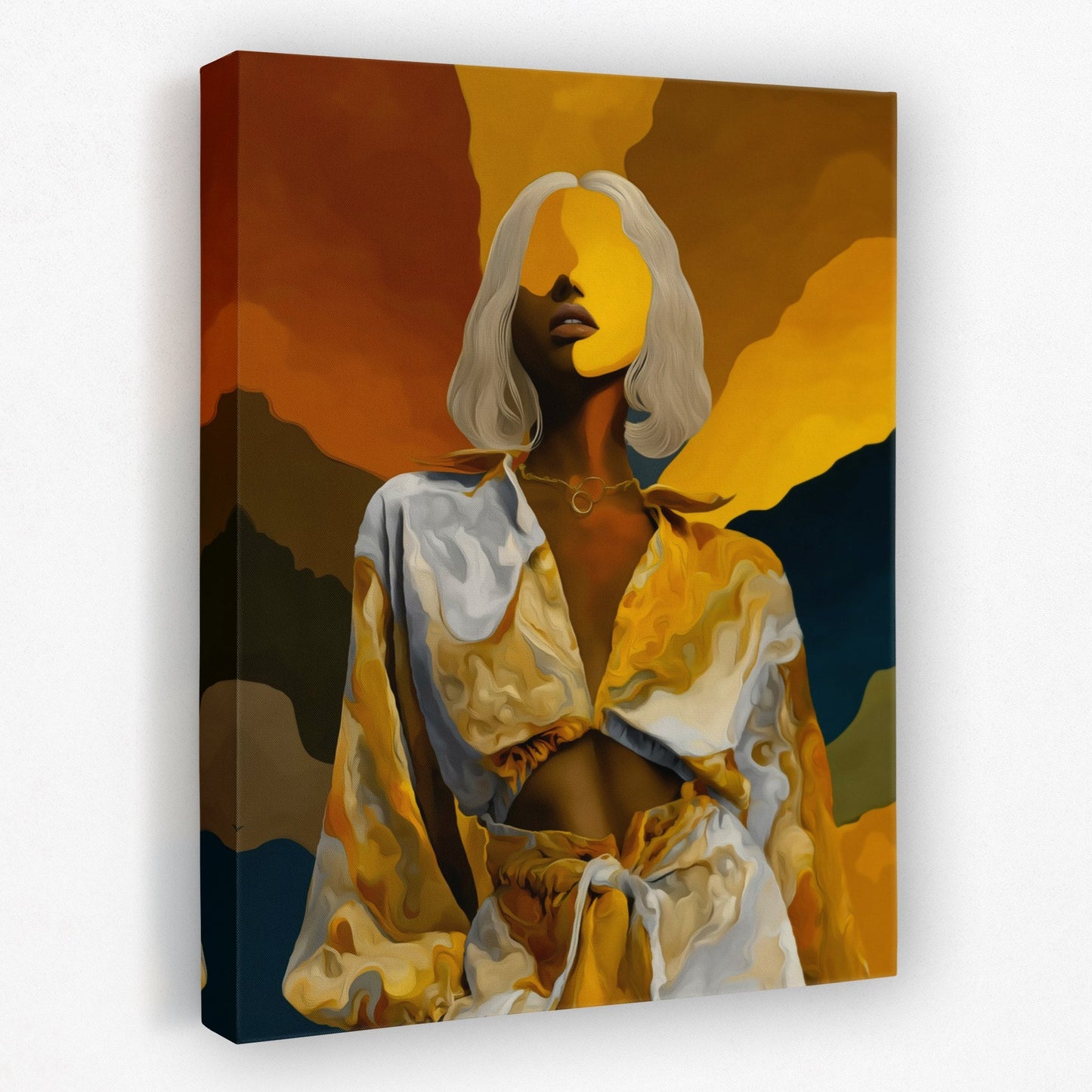 Platinum Reverie Portrait - Luxury Wall Art
