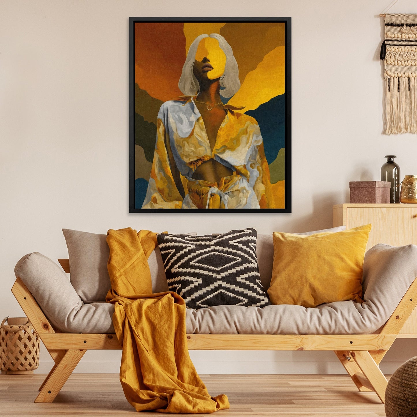 Platinum Reverie Portrait - Luxury Wall Art
