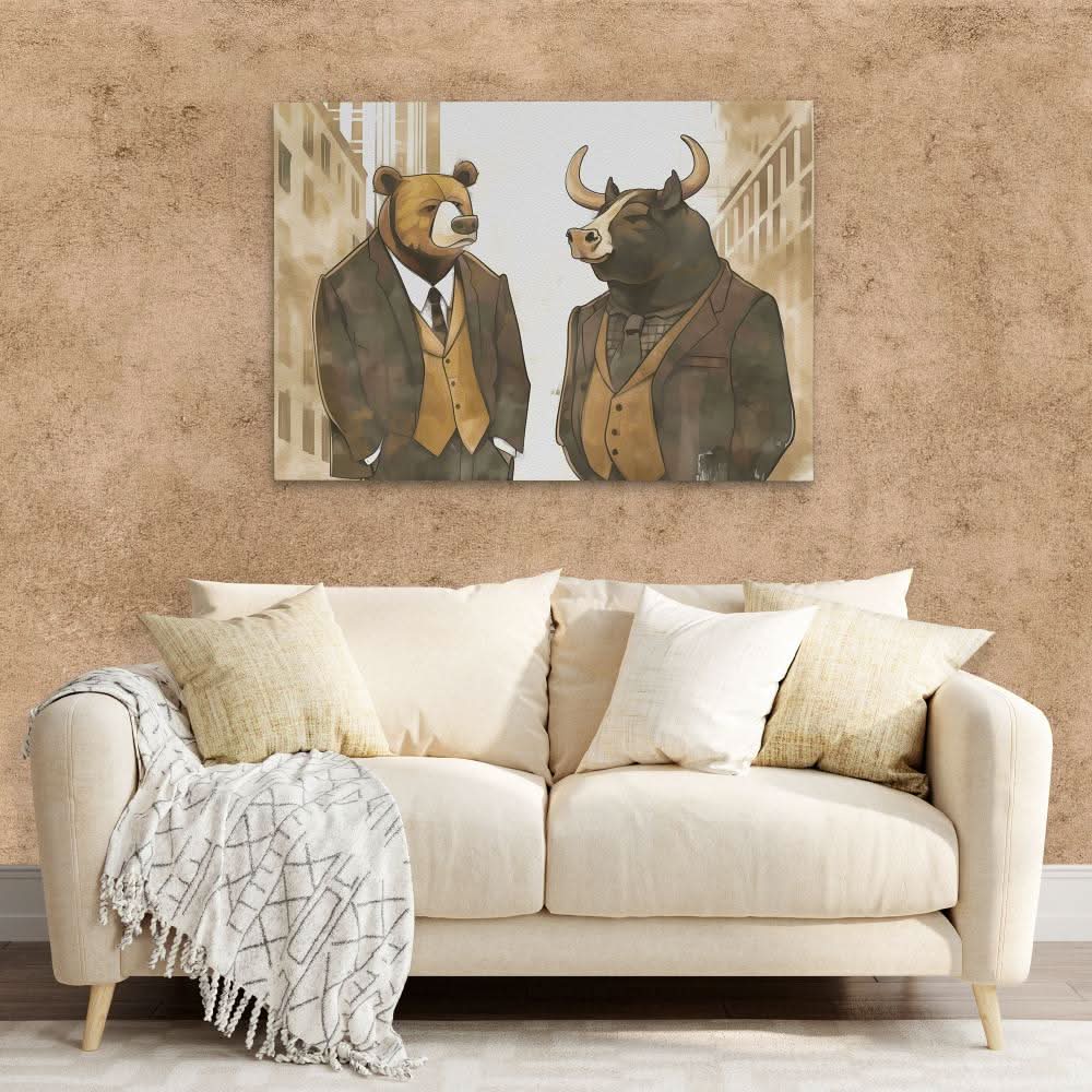 Pocket Change - Earth Tones Wall Art for Office