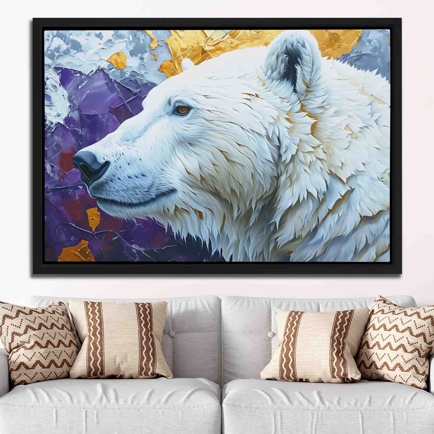 Polar Bear Portrait - Animals Art