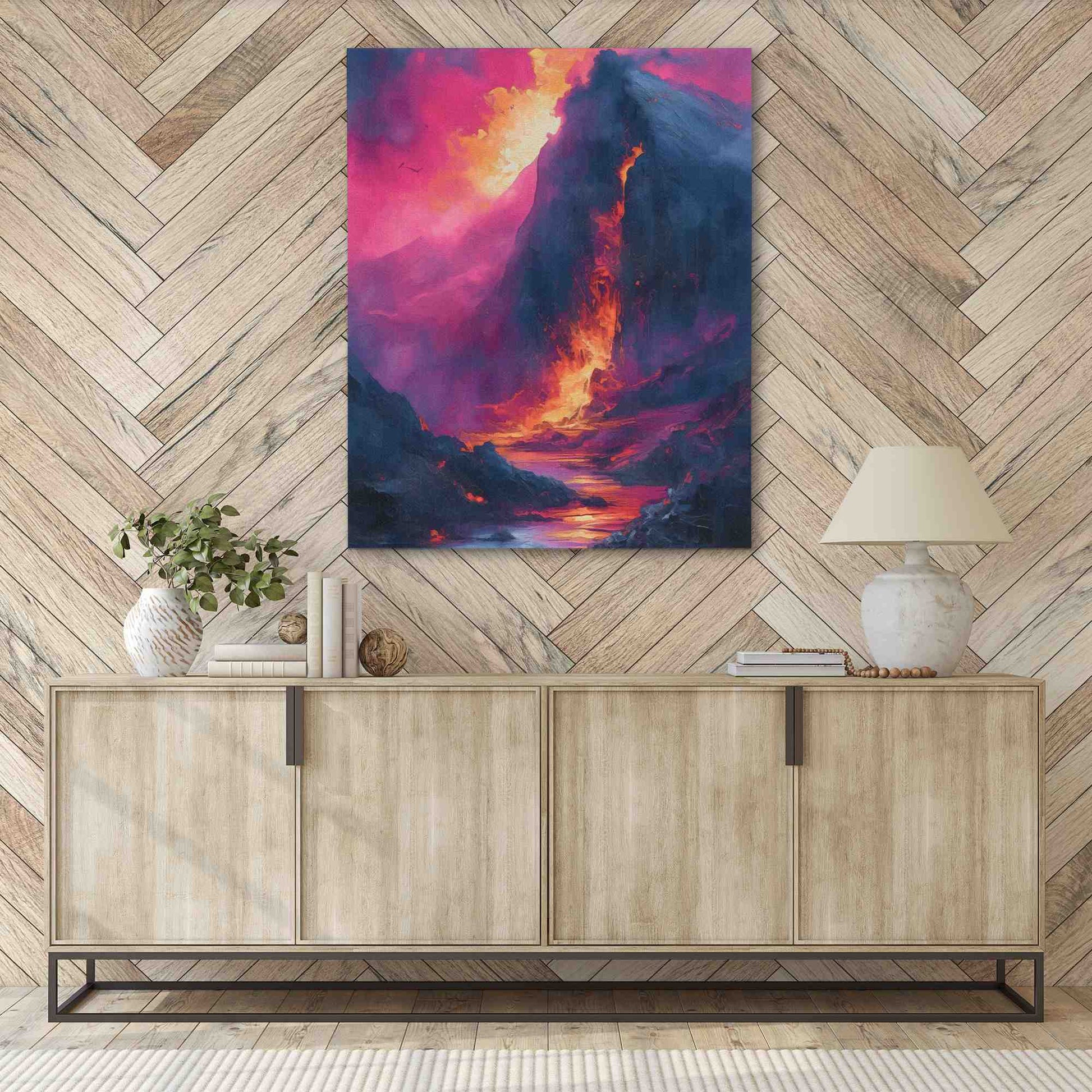 Pompeii Eruption - Large Canvas Print