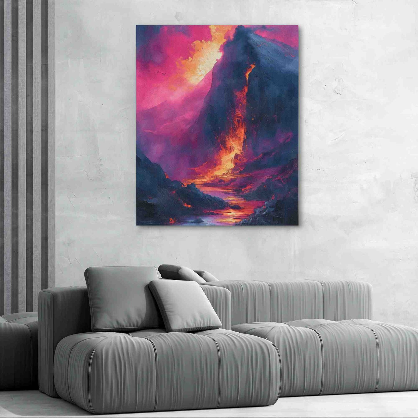 Pompeii Eruption - Eruption Art for Bathroom
