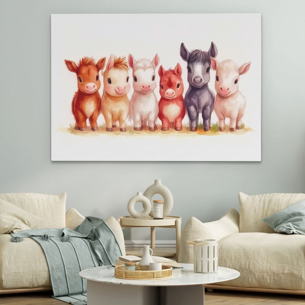 Pony Pals - Animals Art for Kids Room
