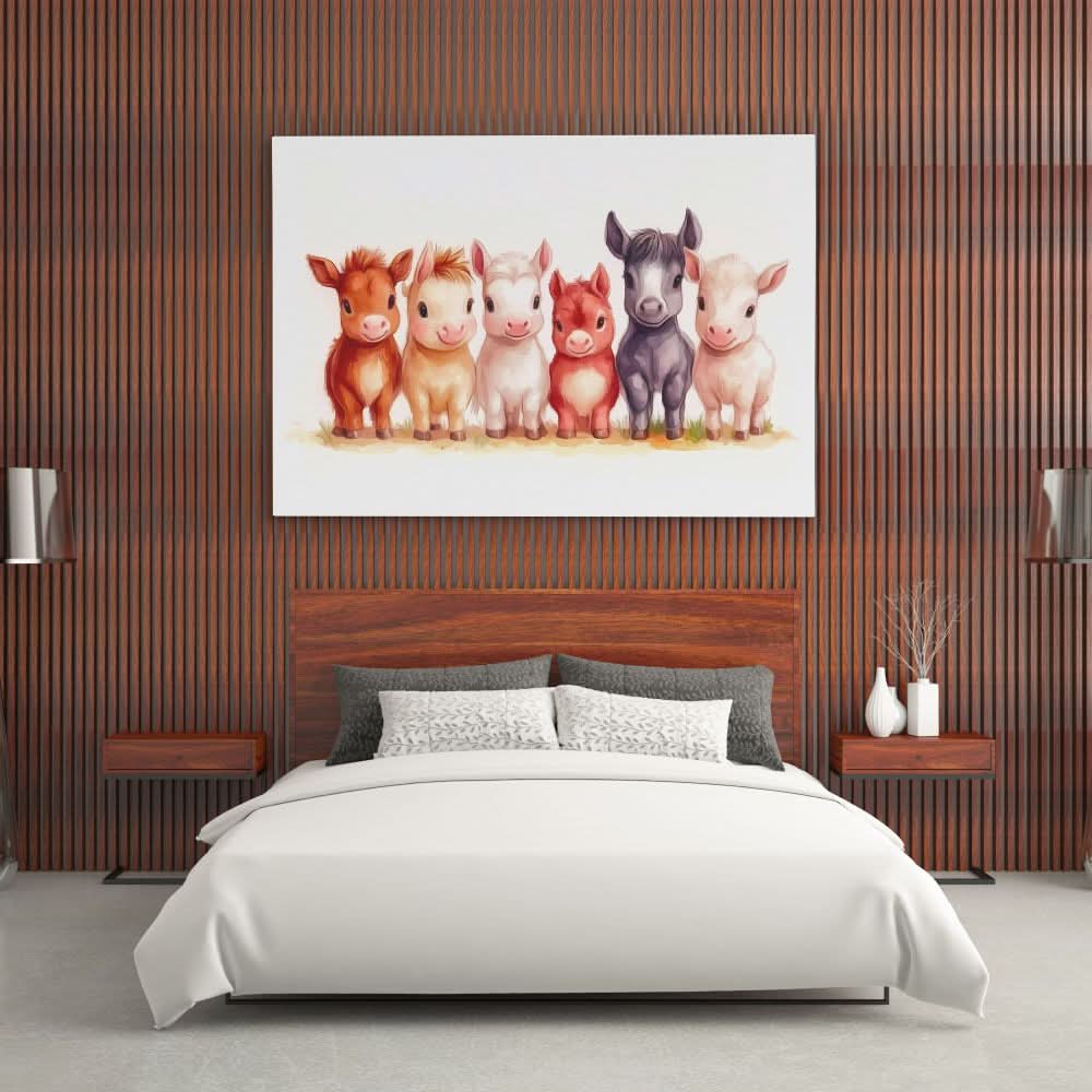 Pony Pals - Pastel Canvas Wall Art