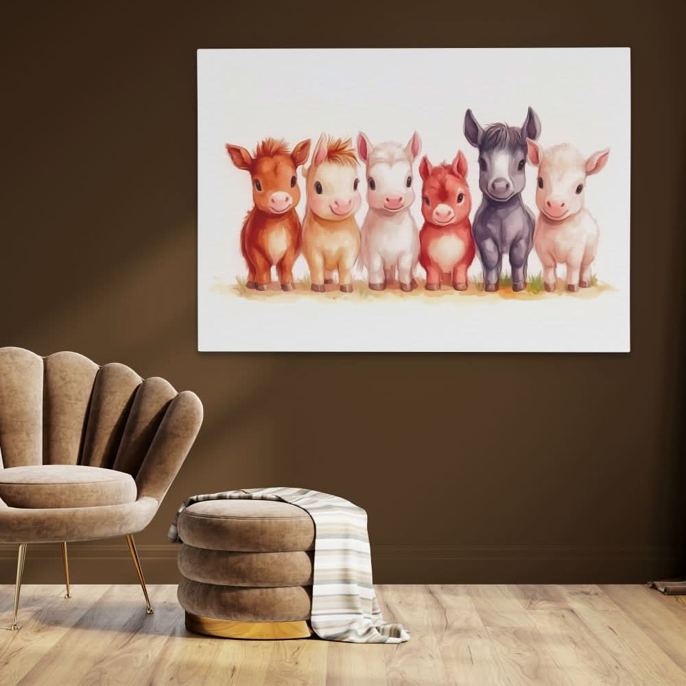 Pony Pals - Pastel Wall Art for Nursery