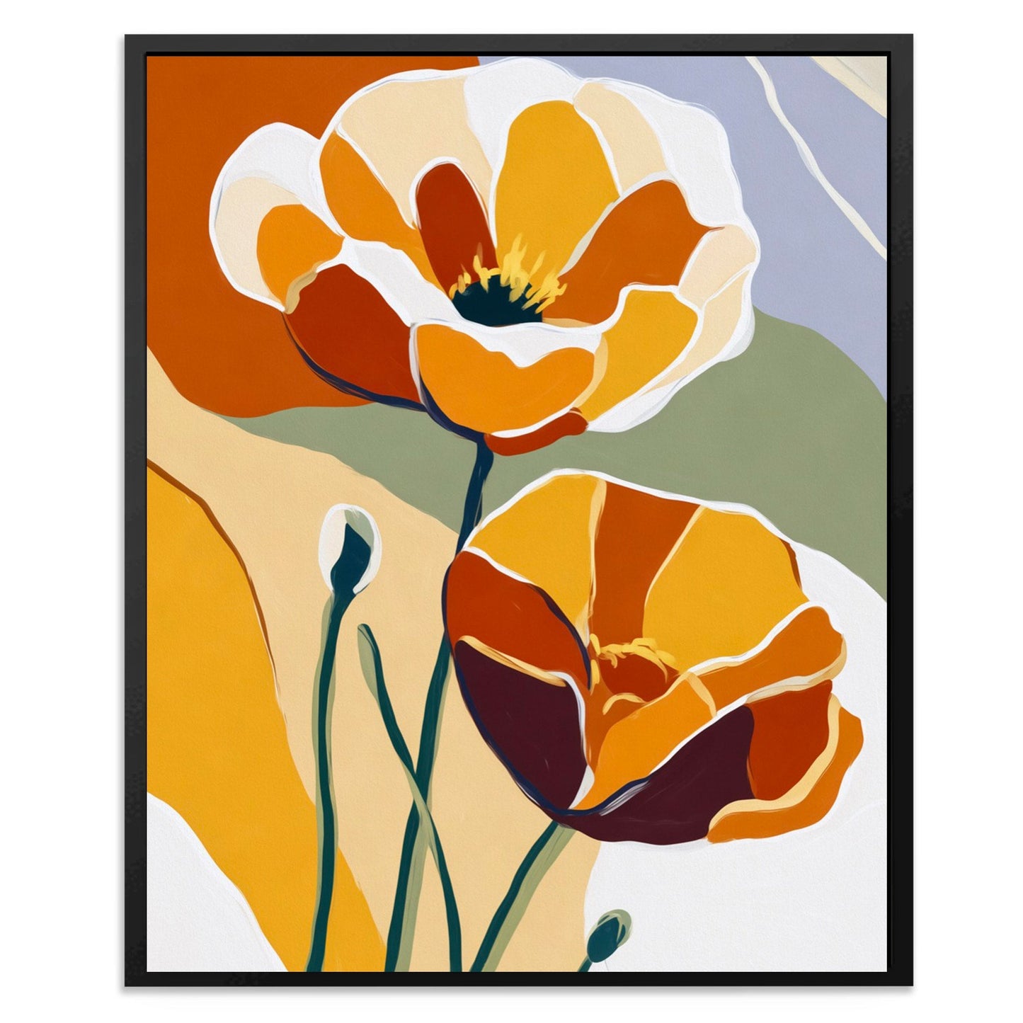 Poppy Autumn Glow - Luxury Wall Art
