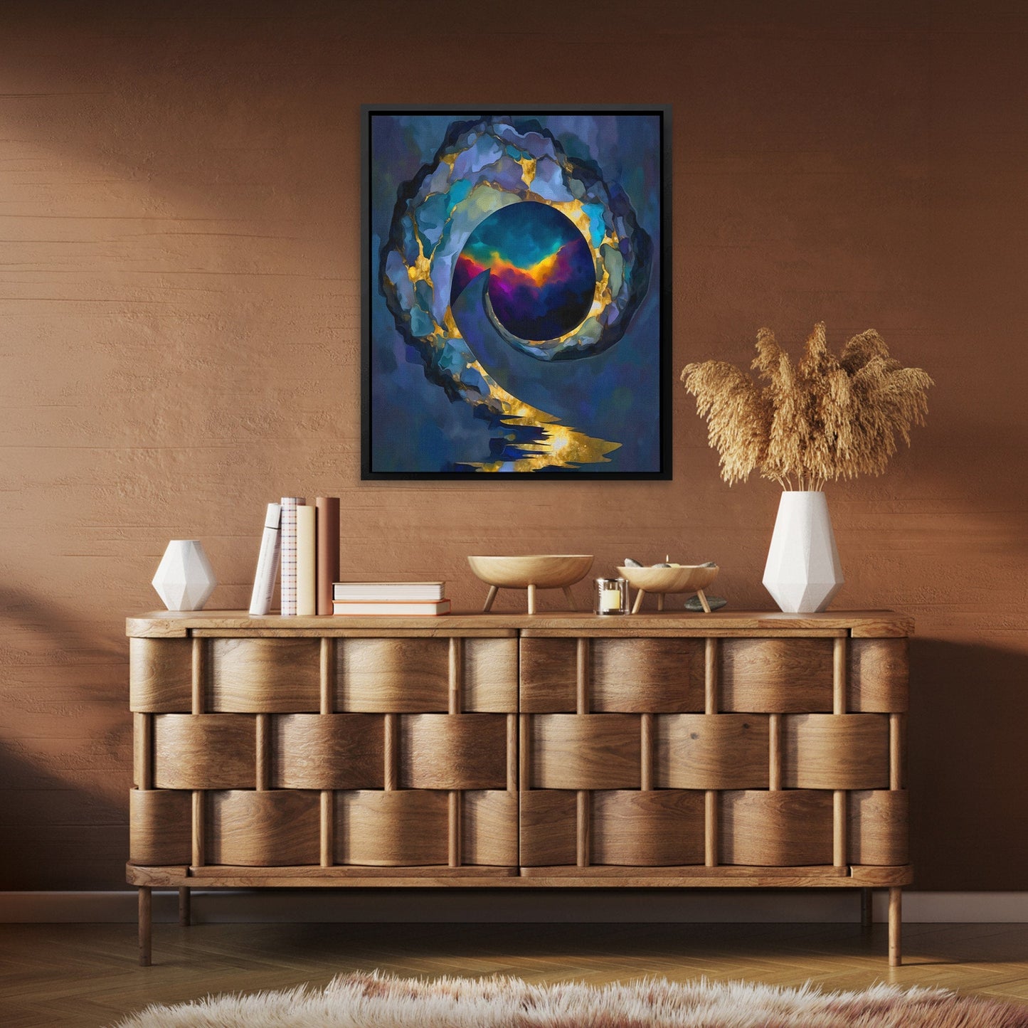 Portal's Sapphire Heart - Luxury Wall Art