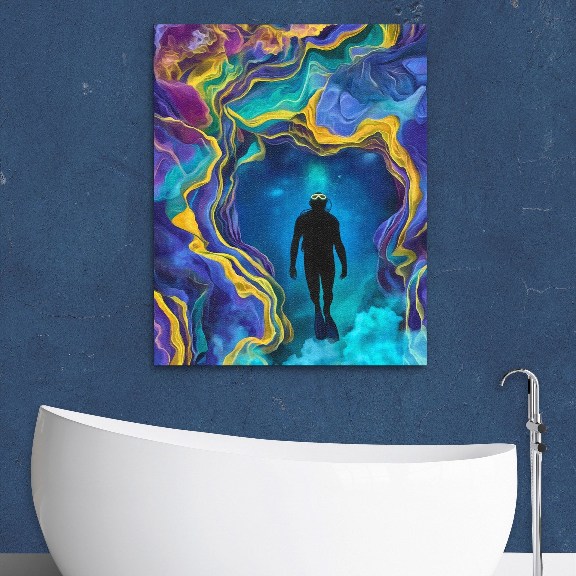 Portal's Teal Depths - Luxury Wall Art