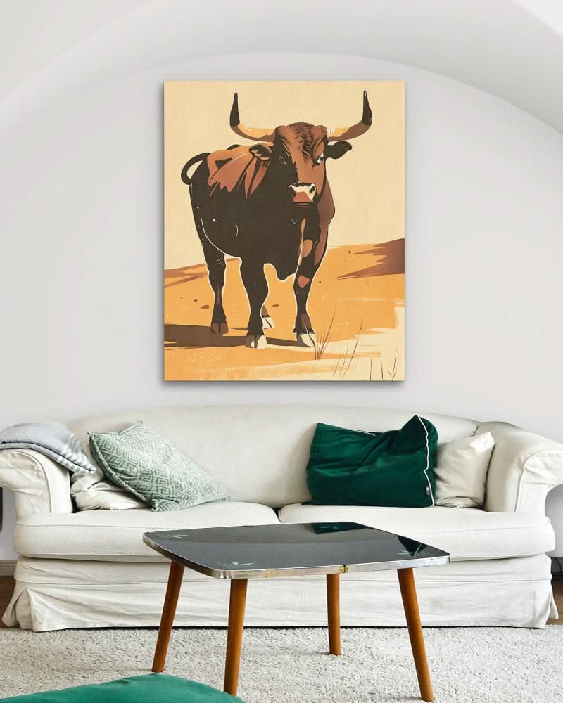Power in Simplicity - Beige Wall Art for Home Office