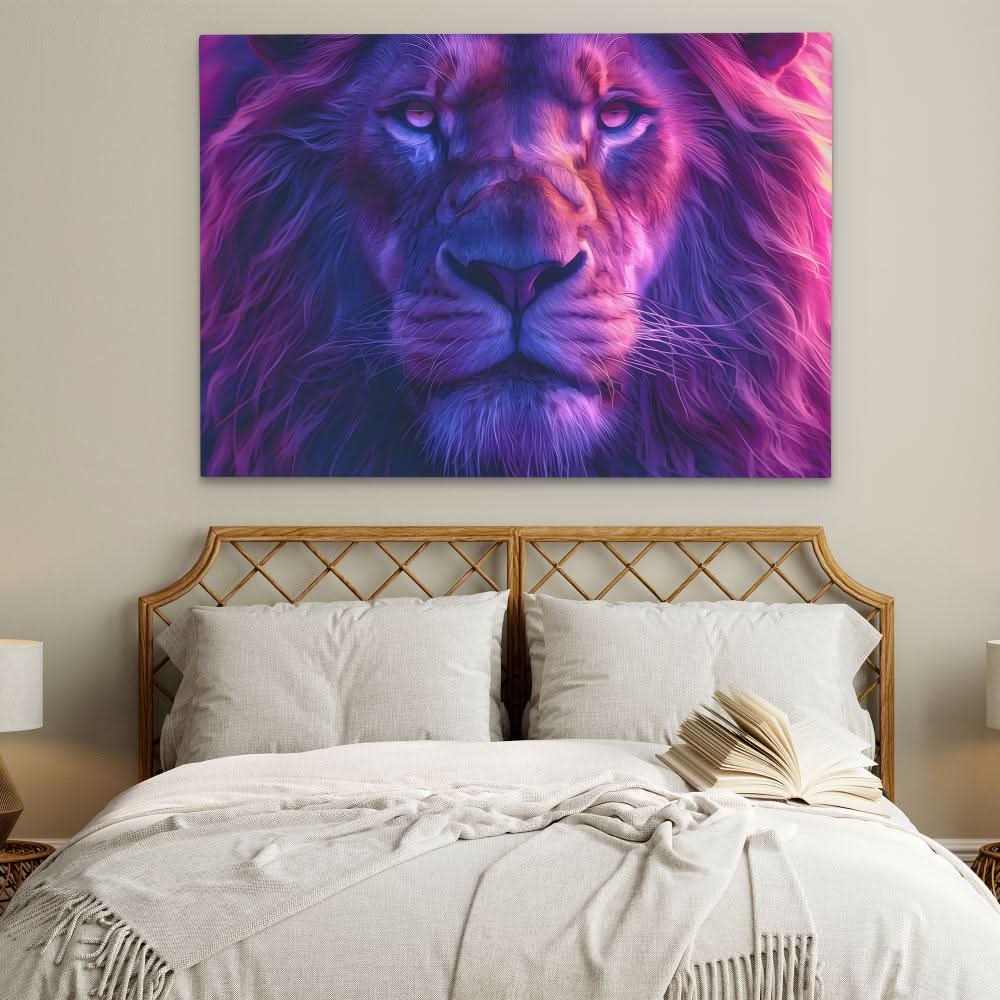 Power of the King - Maximalist Wall Art in Black Frame
