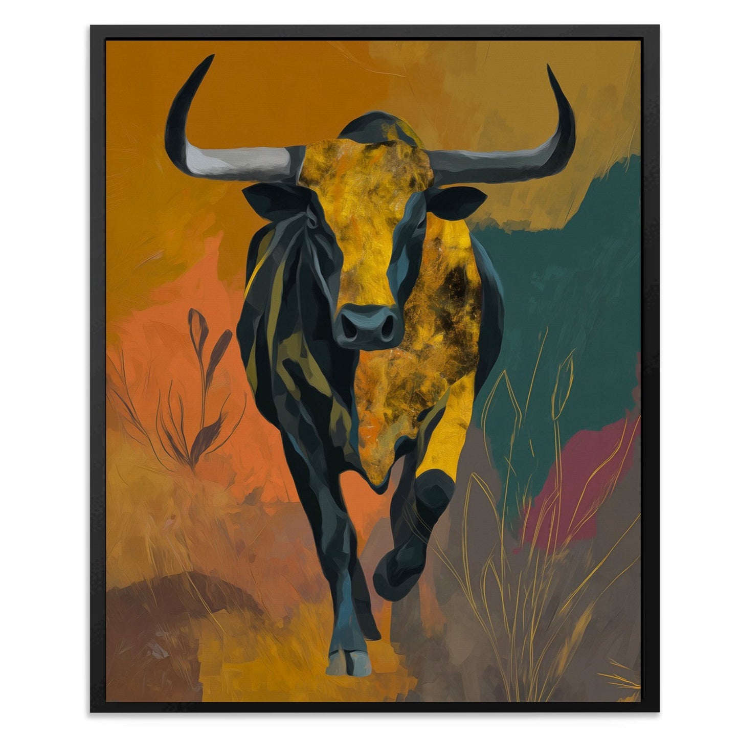 Prairie Thunder Bull - Luxury Wall Art