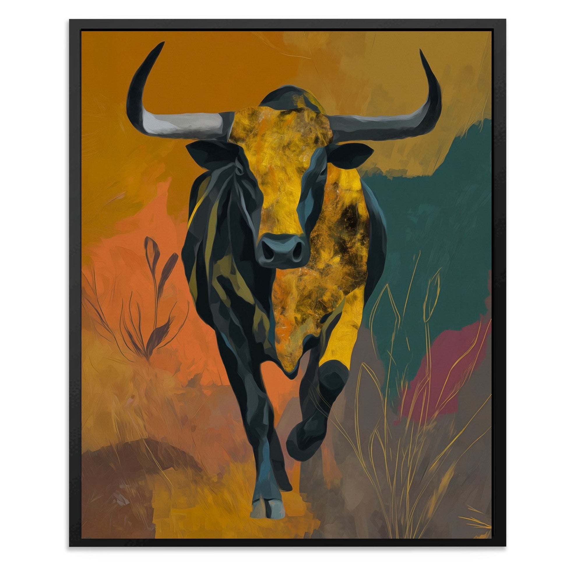 Prairie Thunder Bull - Luxury Wall Art