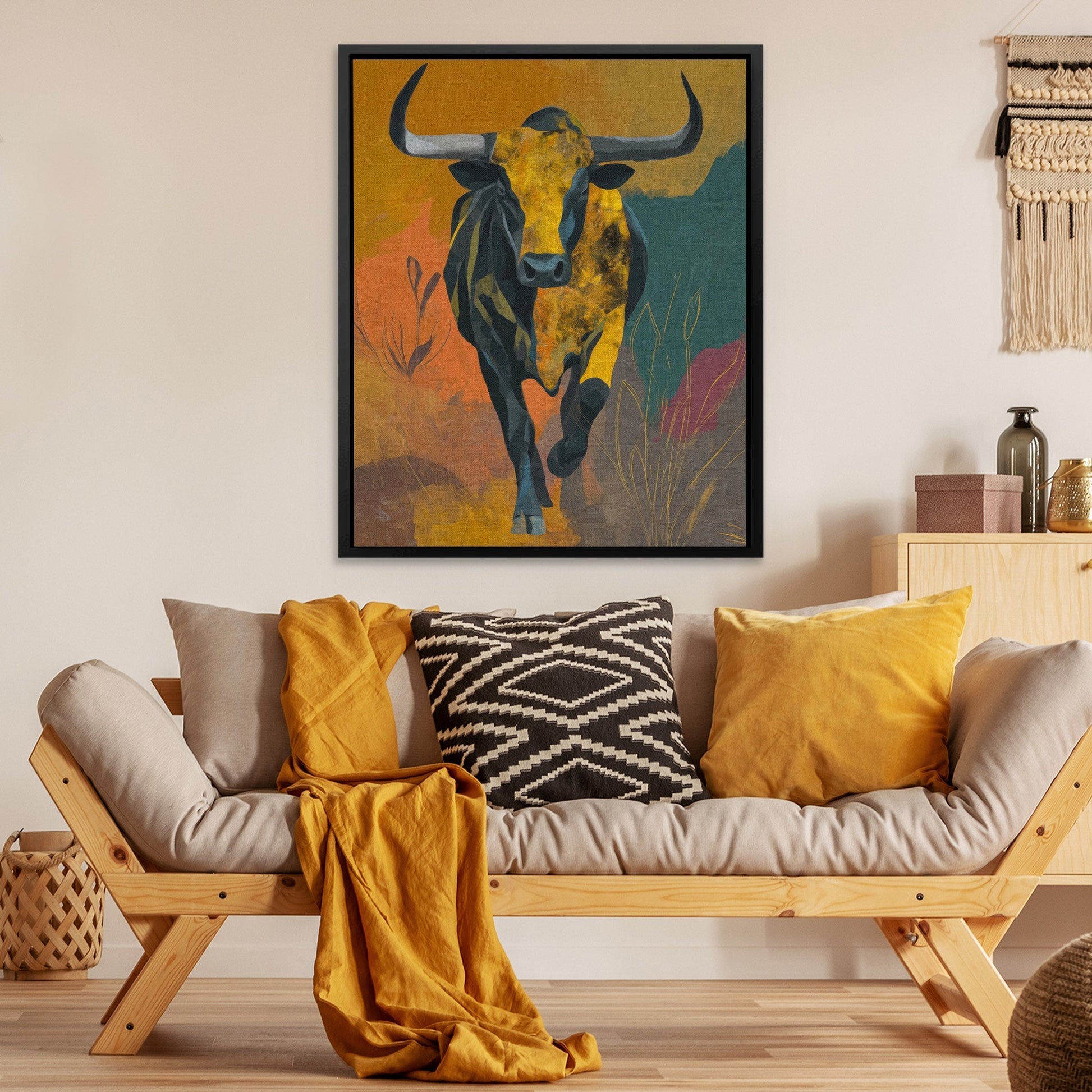Prairie Thunder Bull - Luxury Wall Art