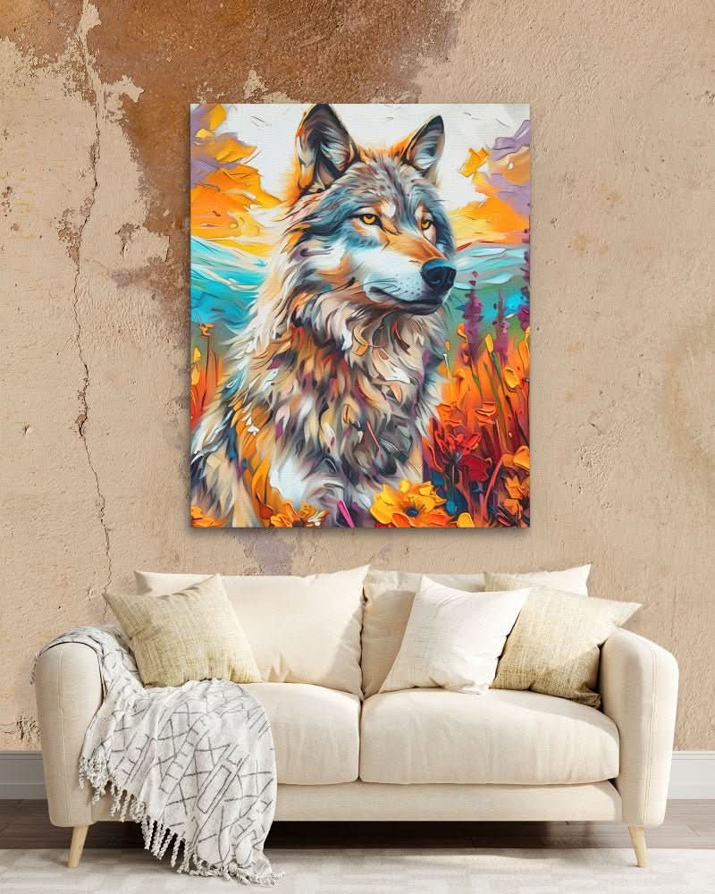 Prairie Wolf - Wall Art for Bedroom