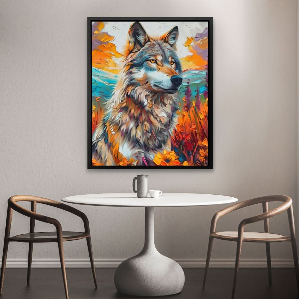 Prairie Wolf - Landscapes Canvas Print