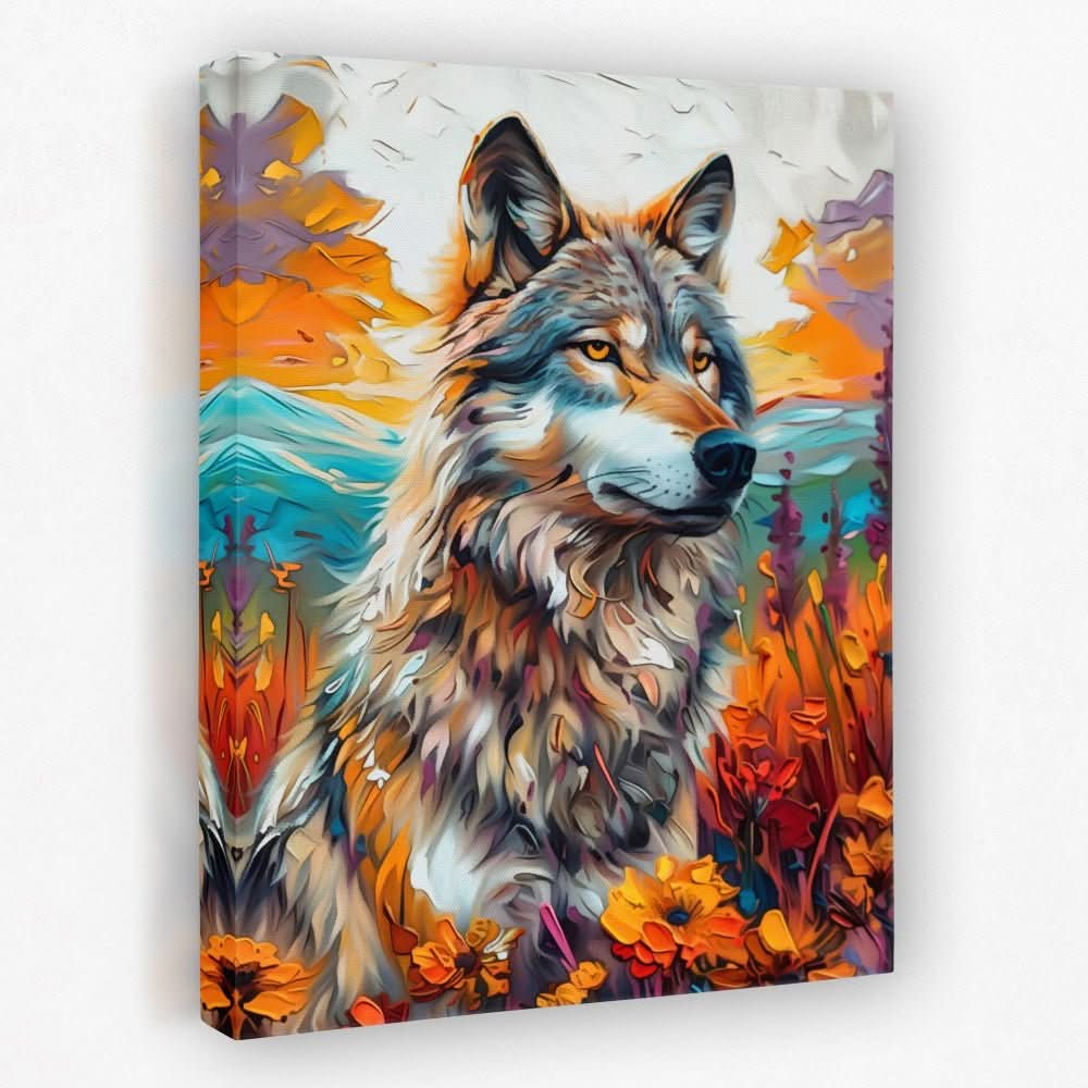 Prairie Wolf - Country and Farm Canvas Wall Art