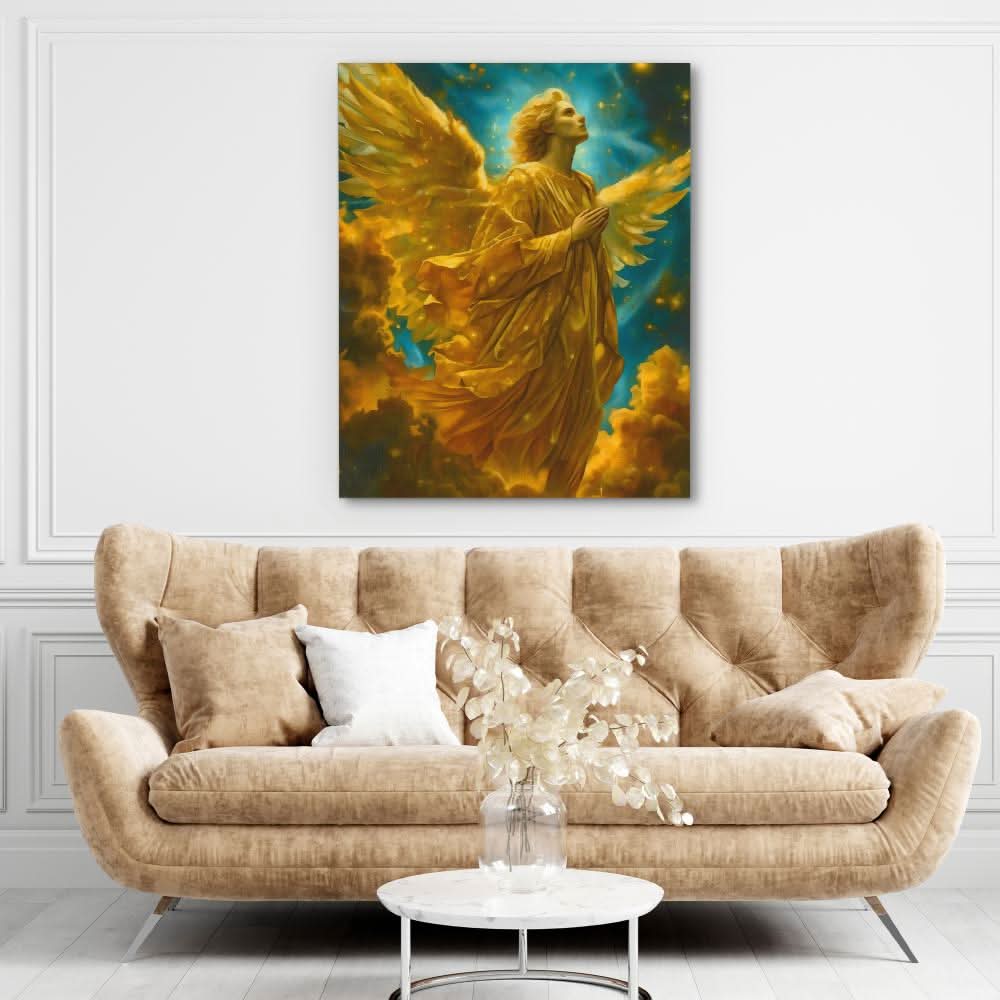 Praying for Life - Person Wall Art in Black Frame