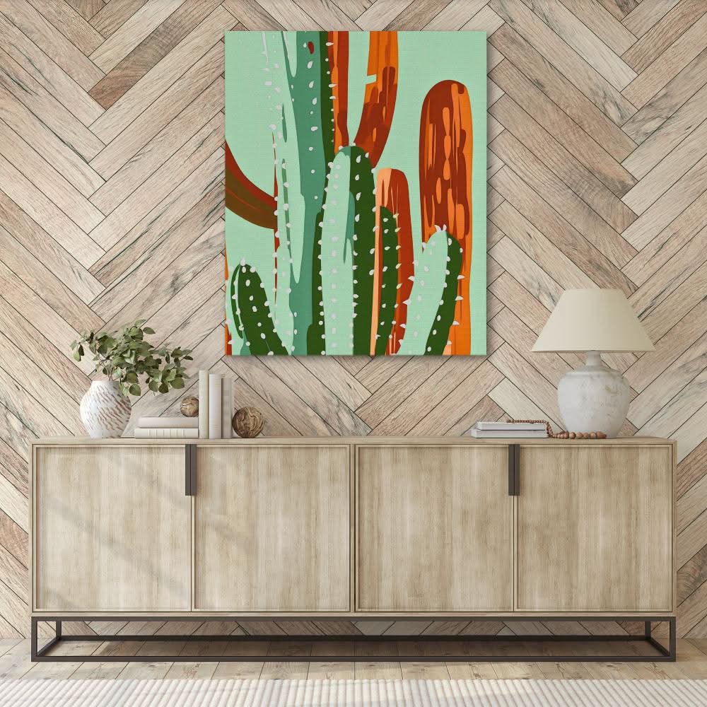 Prickly Patterns - Arizona Art for Dining Room