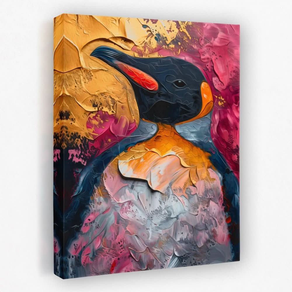 Prideful Penguin - Animals Canvas Wall Art