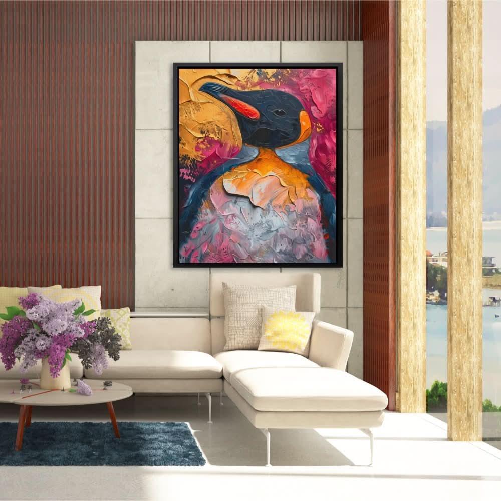 Prideful Penguin - Animals Art for Bedroom