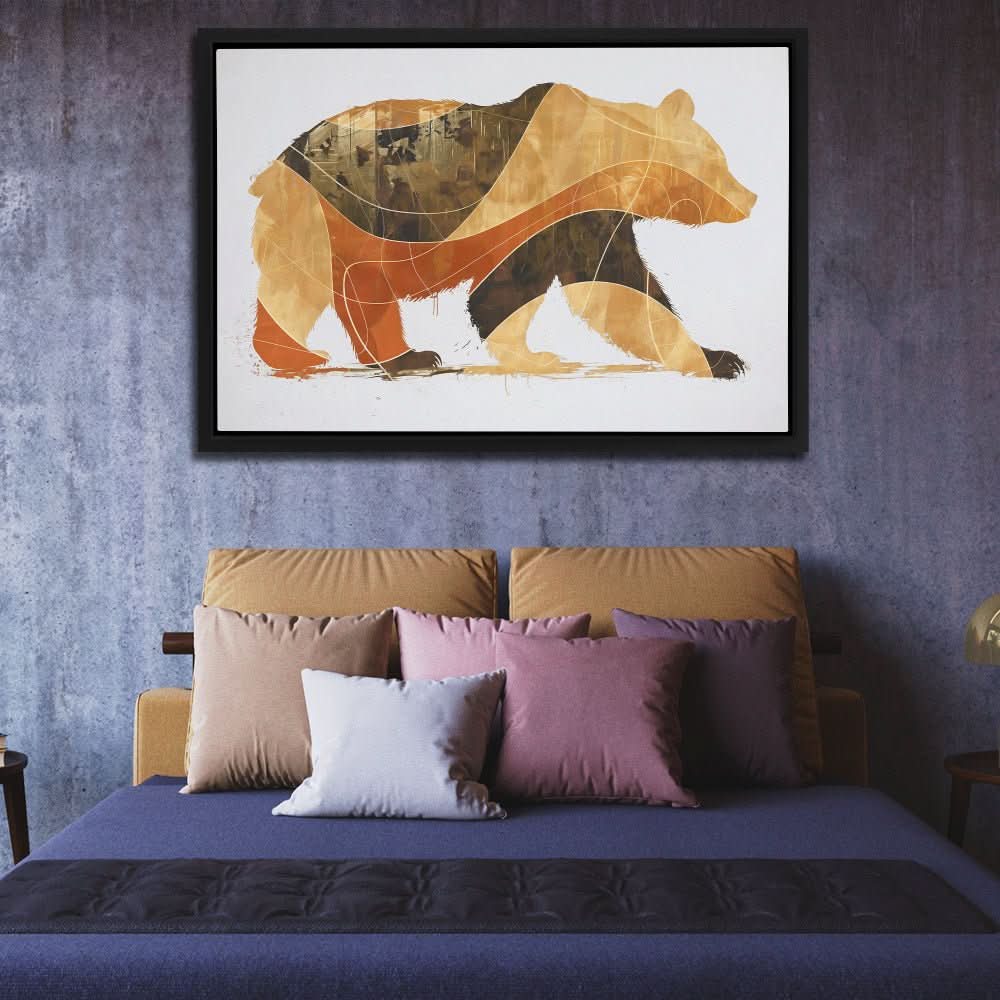 Primal Force - Brown Bear Canvas Print