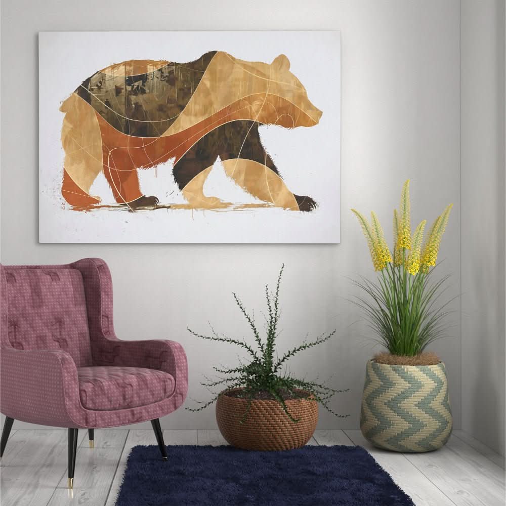 Primal Force - Contemporary Wall Art in Black Frame