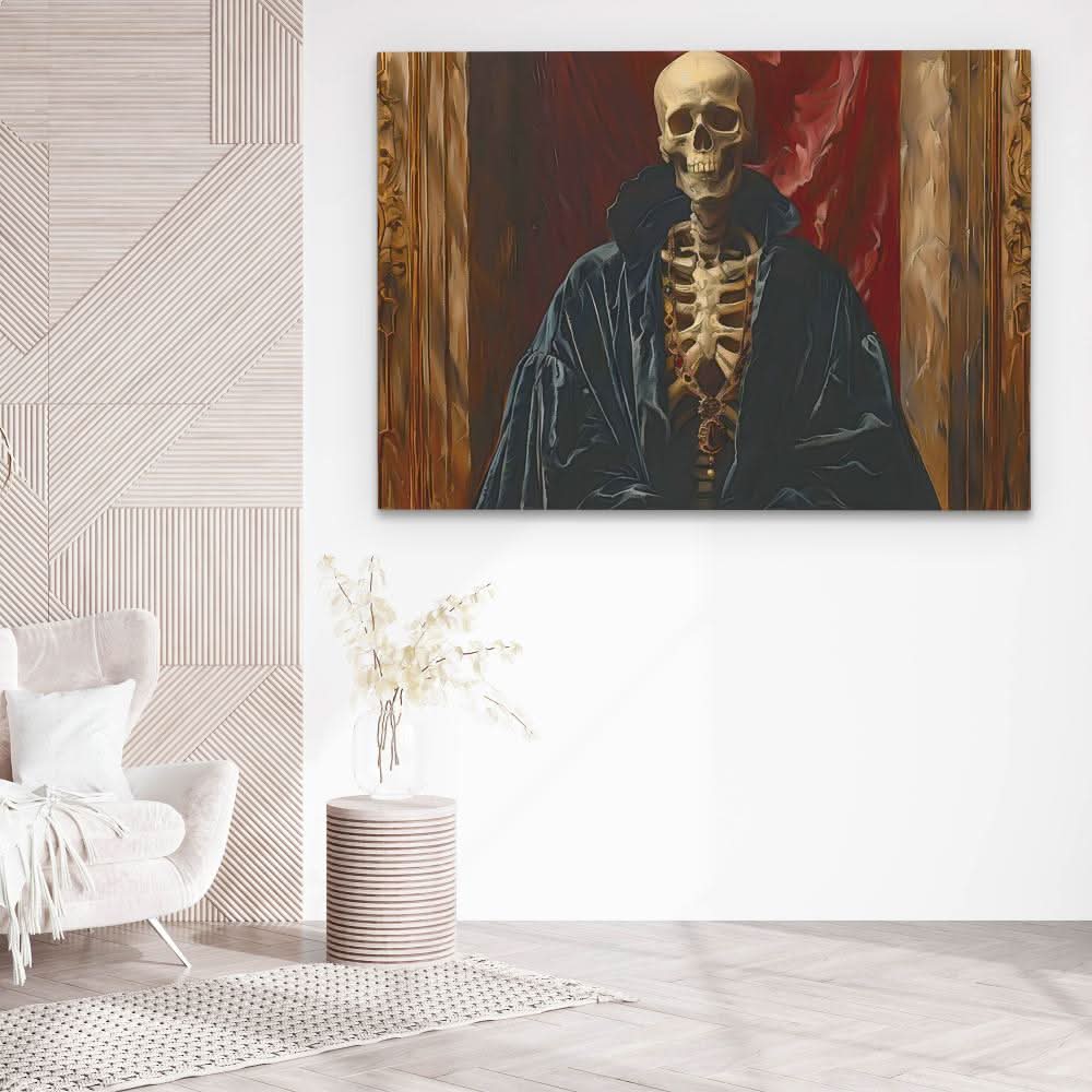 Prince of Darkness - Macabre Wall Art in Black Frame