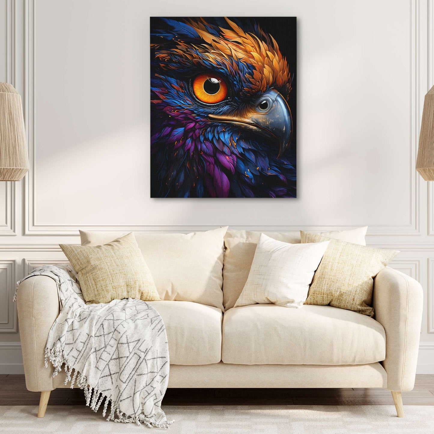 Prismatic Falcon - Luxury Wall Art