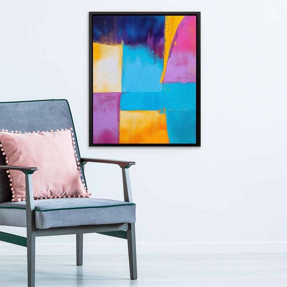 Prismatic Horizon - Large Abstract Canvas Print