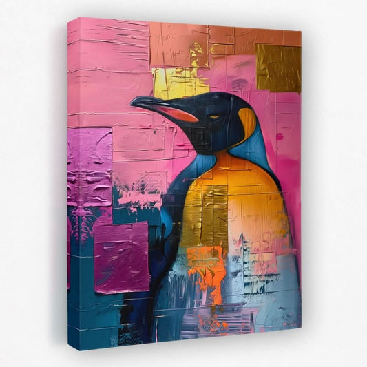 Pristine Penguin - Animals Canvas Wall Art