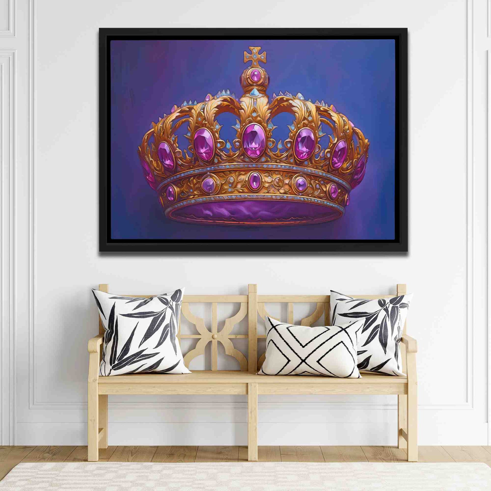 Promise of Royalty - Gold Magenta Canvas Print