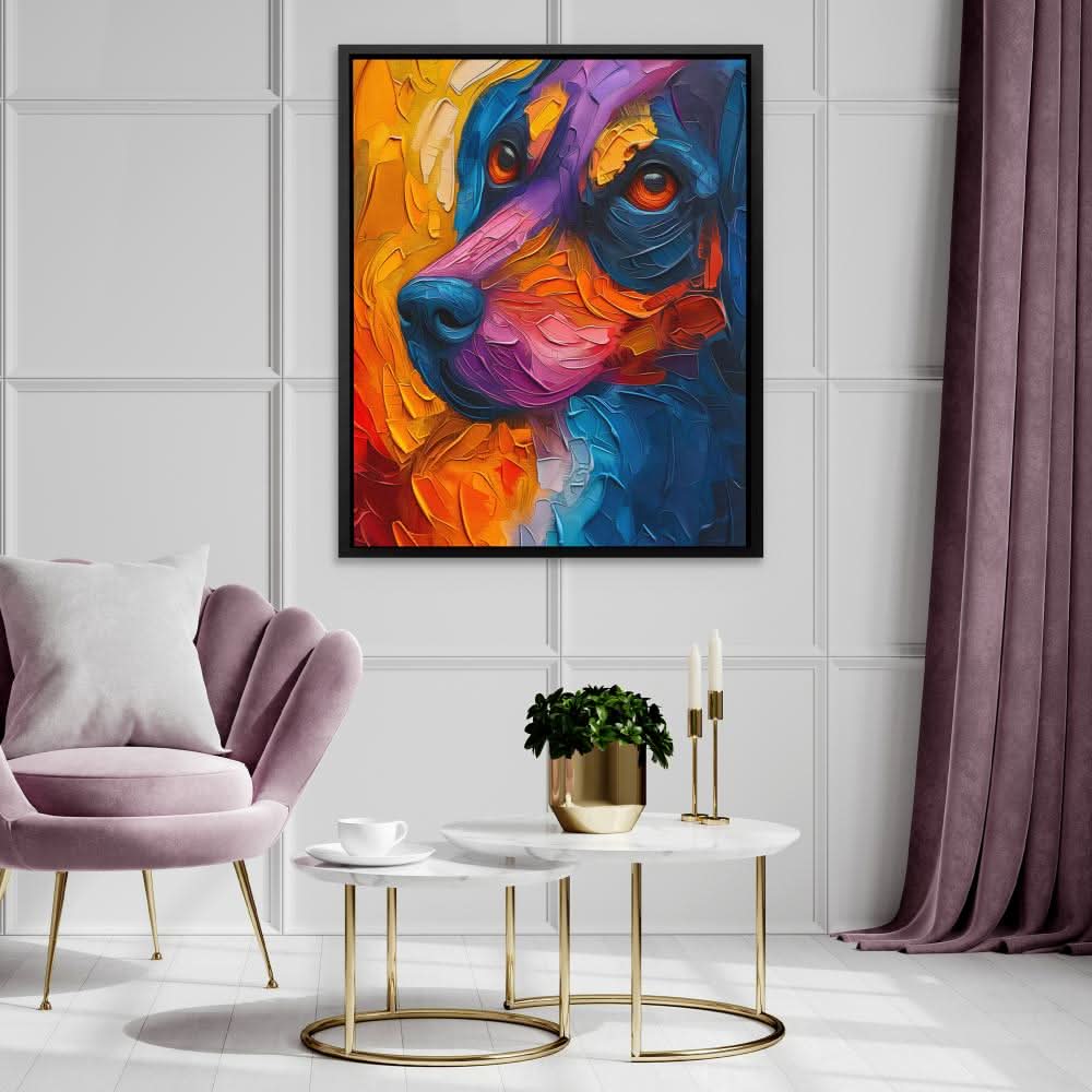 Puppy Dog Eyeballs - Blue Dog Canvas Print