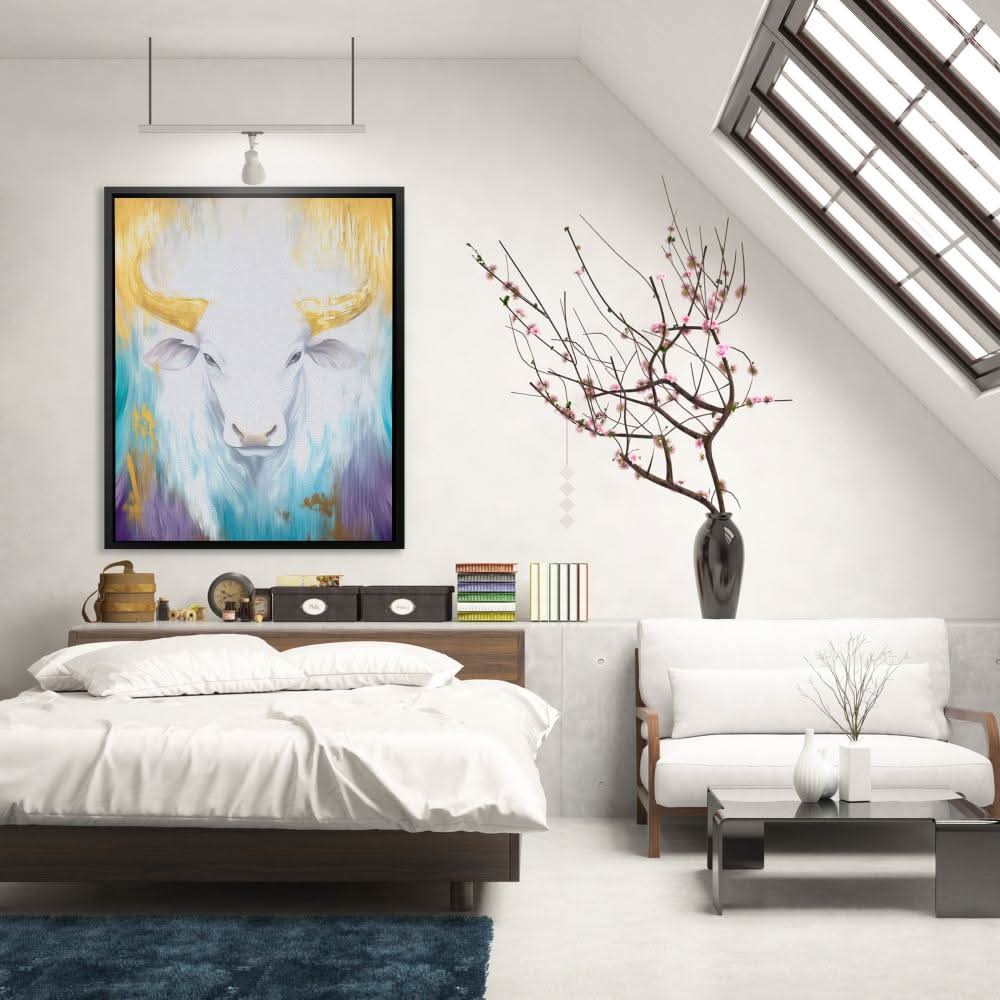 Pure Spirit - Abstract Wall Art in Black Frame