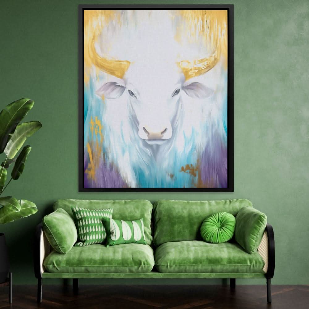 Pure Spirit - Bohemian Teal Canvas Wall Art