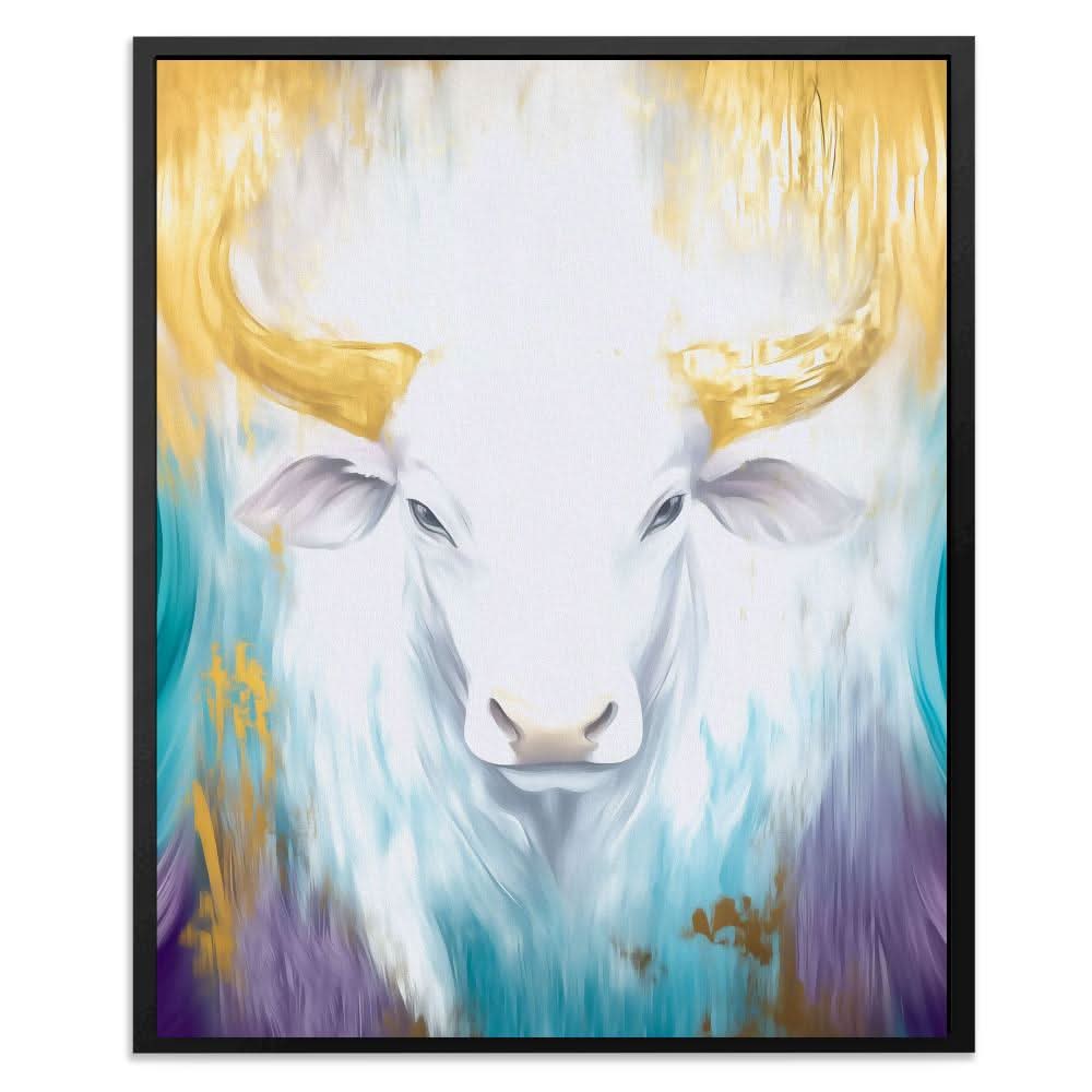 Pure Spirit - Gold Bull Canvas Print