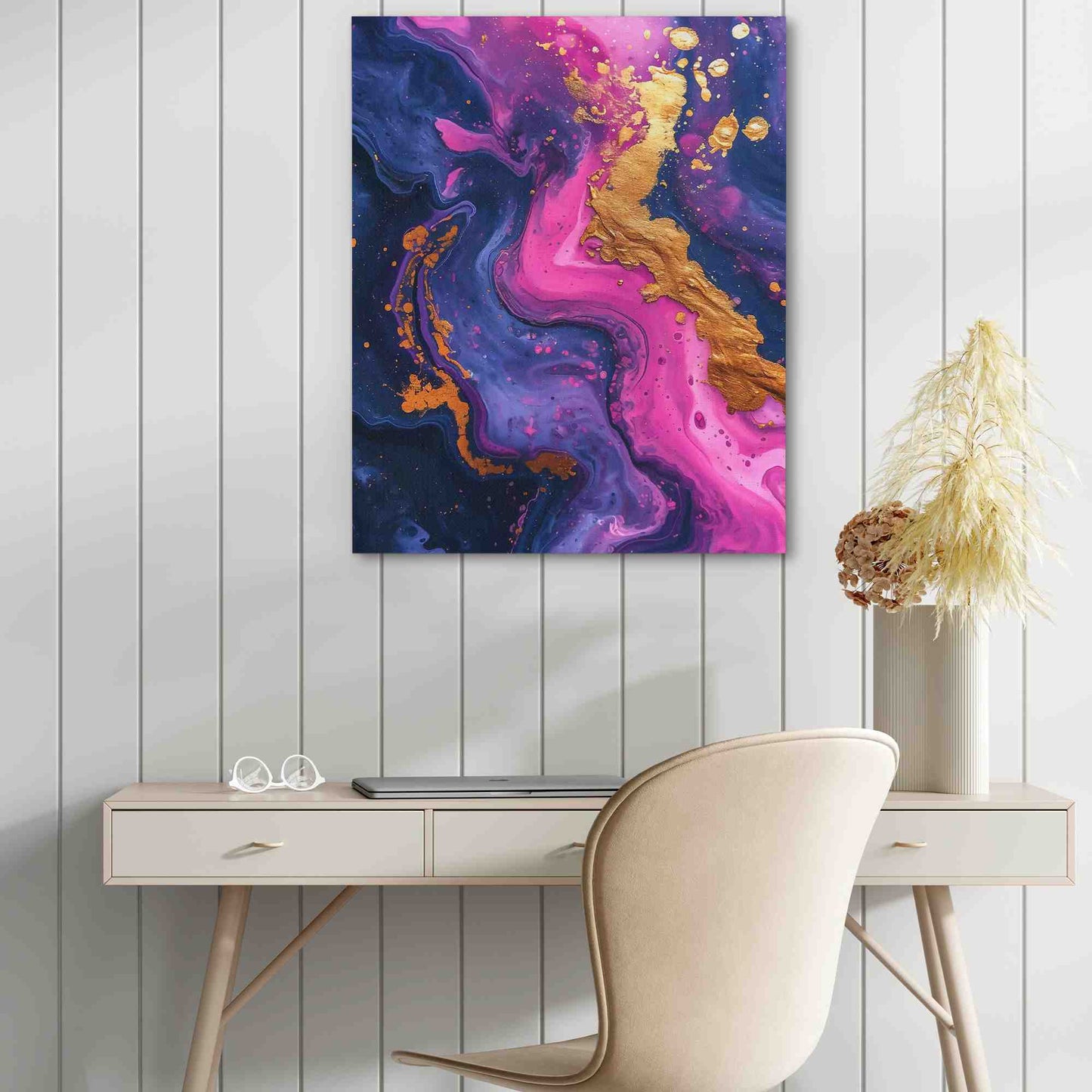 Purple and Pink Abstract - Luxury Wall Art