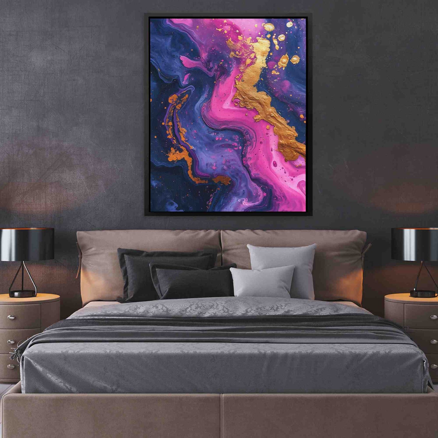 Purple and Pink Abstract - Luxury Wall Art