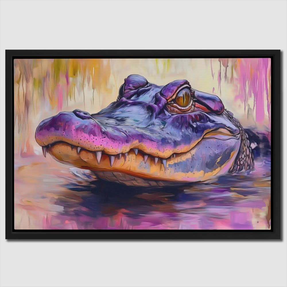Purple Bite - Colorful Canvas Print