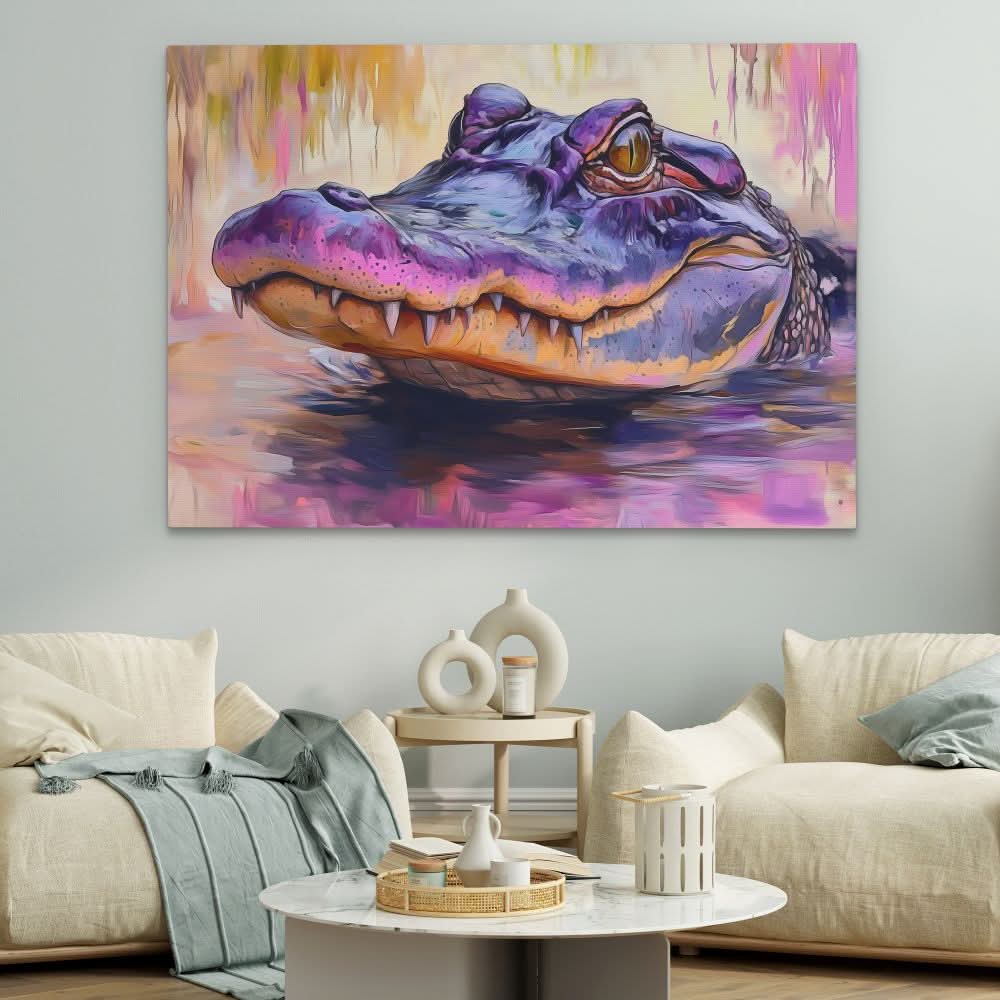 Purple Bite - Large Canvas Print