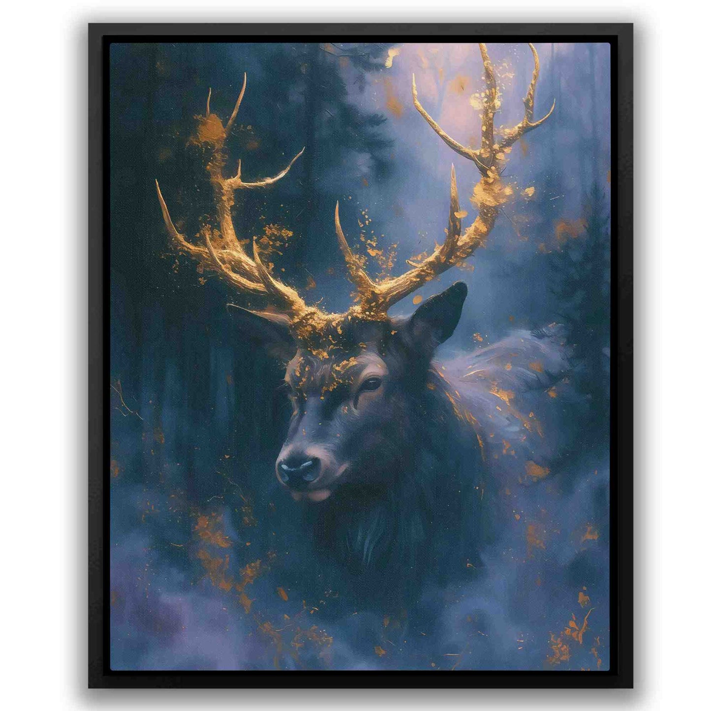 Purple Gold Deer - Country and Farm Art