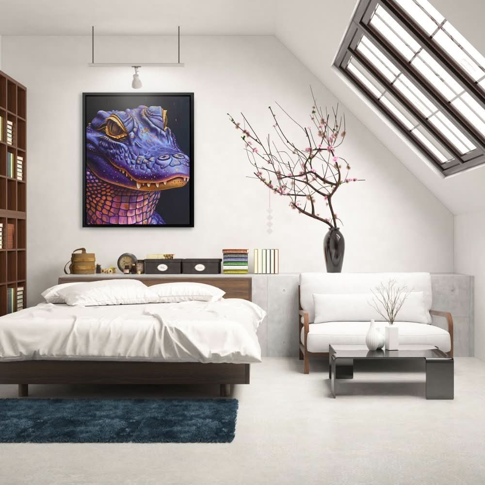 Purple Predator - Large Maximalist Canvas Print
