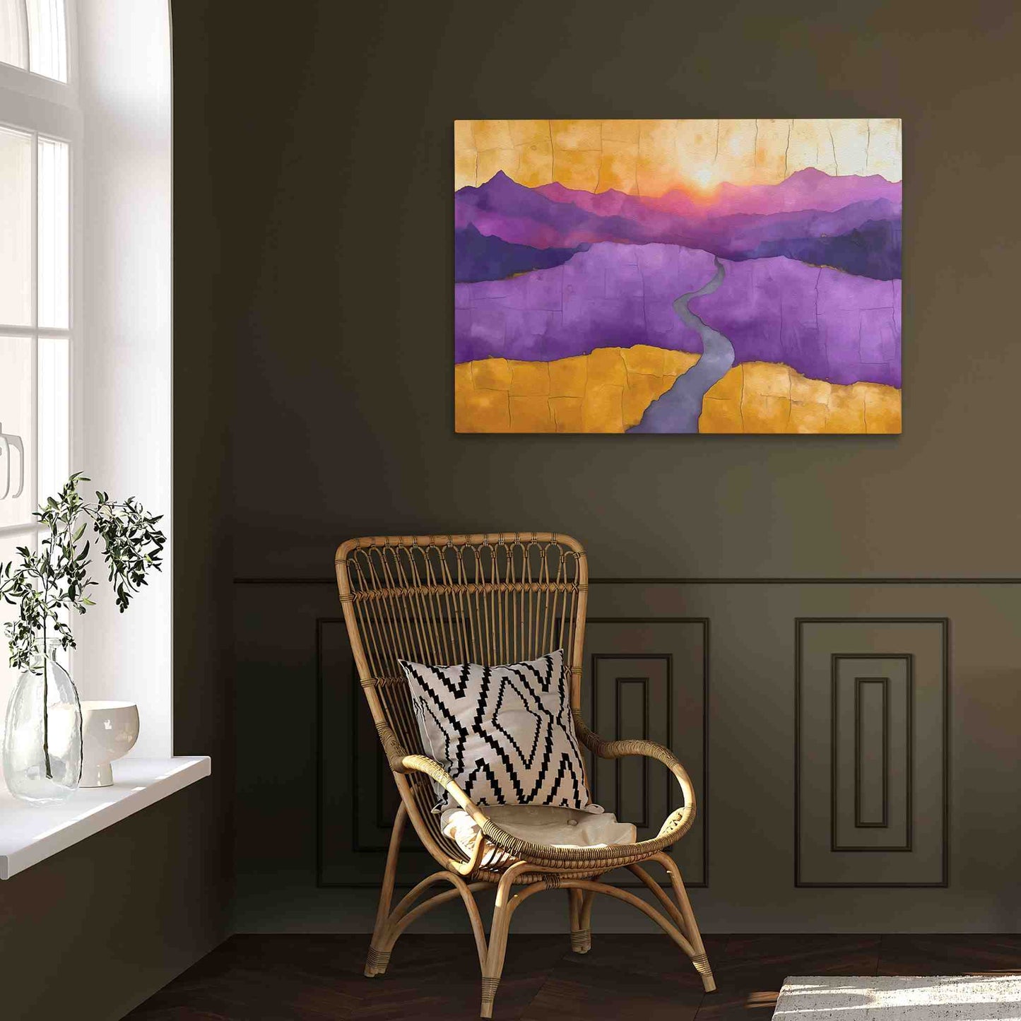 Purple Valley - Large Canvas Print