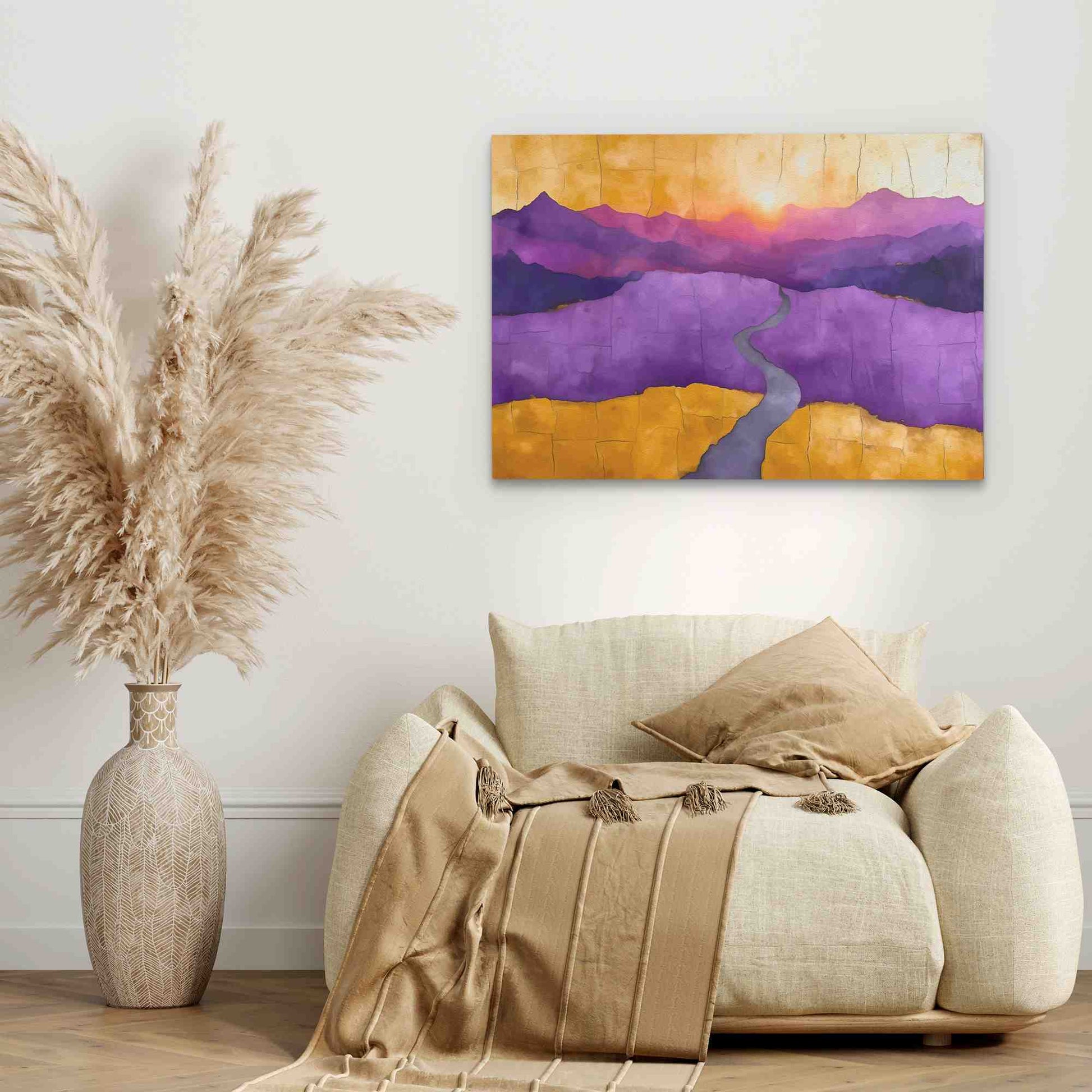 Purple Valley - Hills Art