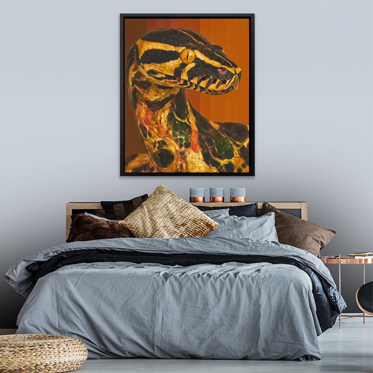 Python in Amber - Luxury Wall Art