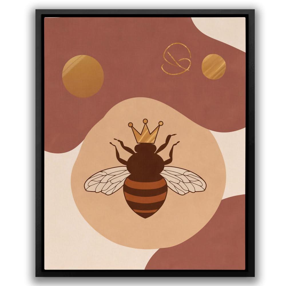 Queen Bee Buzz - Oversized Bee Canvas Wall Art